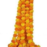 YELLOW And Orange Mix MARIGOLD MALA,     पीला और नारंगी मिक्स गेंदा  माला