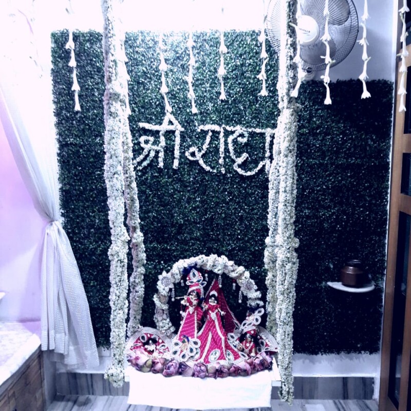 Radha krishna  jhula  home decoration